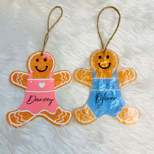 Personalised Gingerbread Hanging Tree Decoration
