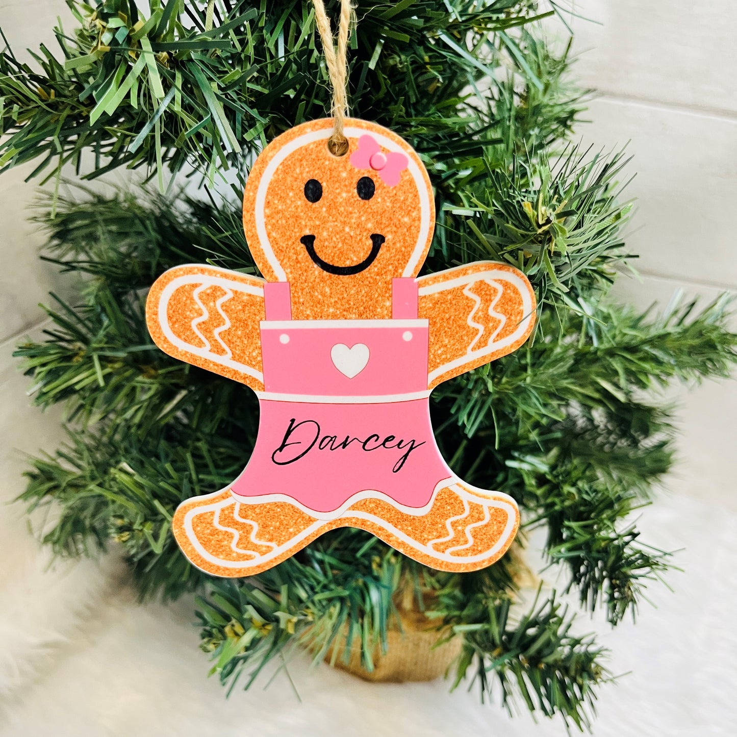 Personalised Gingerbread Hanging Tree Decoration