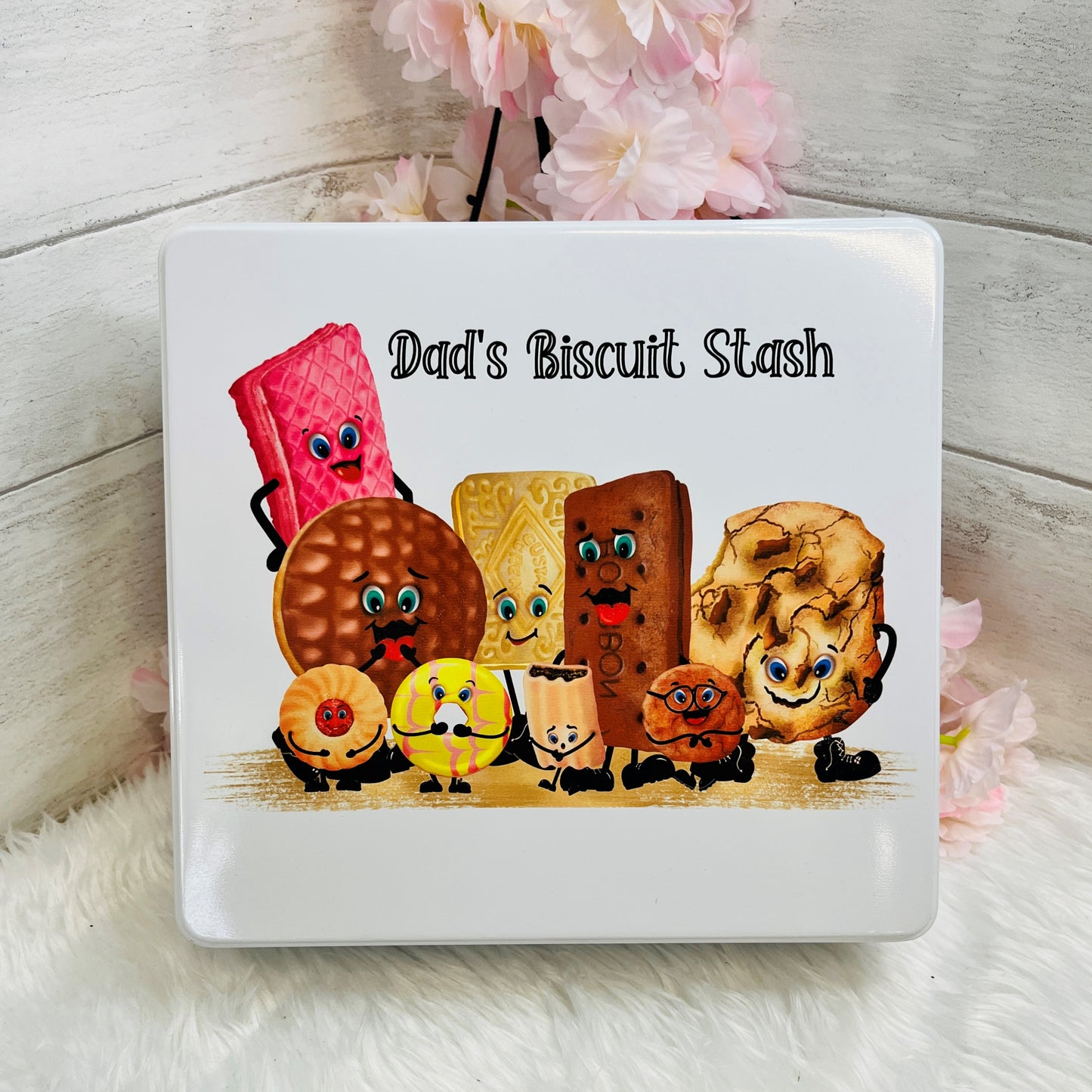 Large Personalised Biscuit Tin