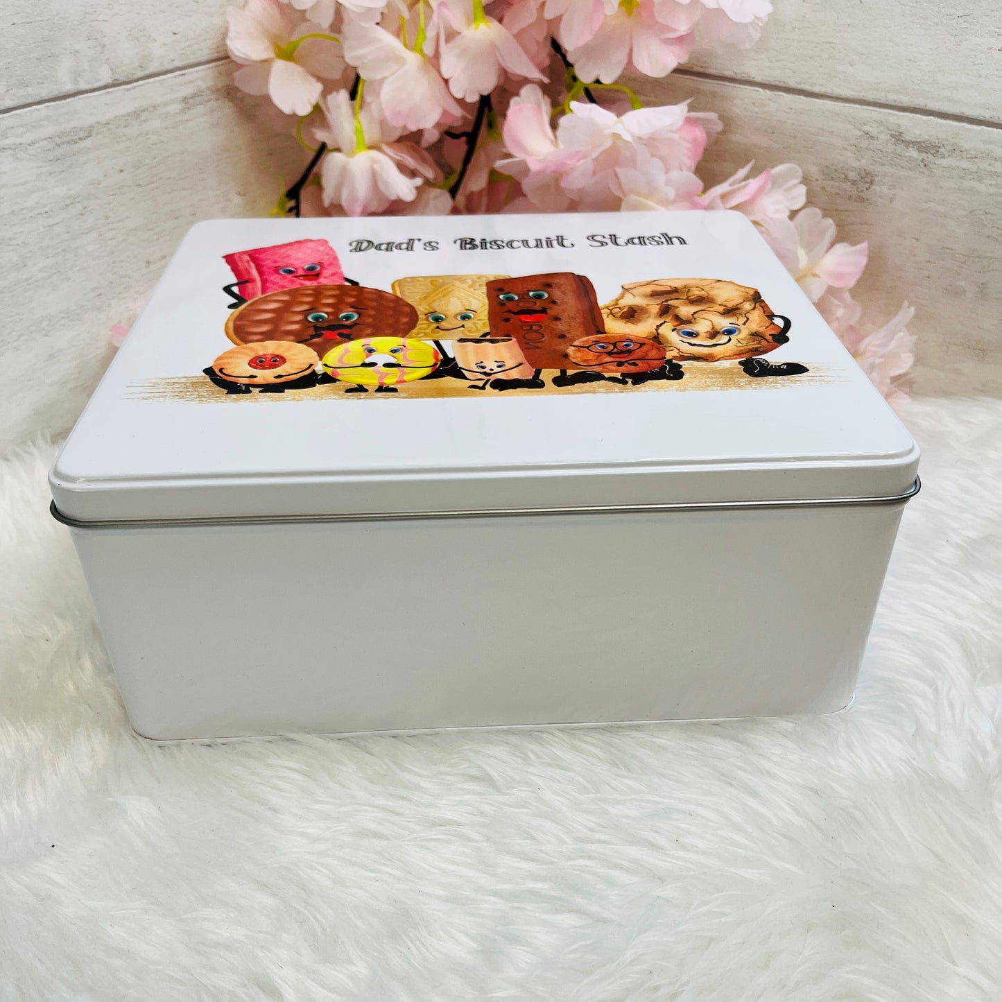Large Personalised Biscuit Tin
