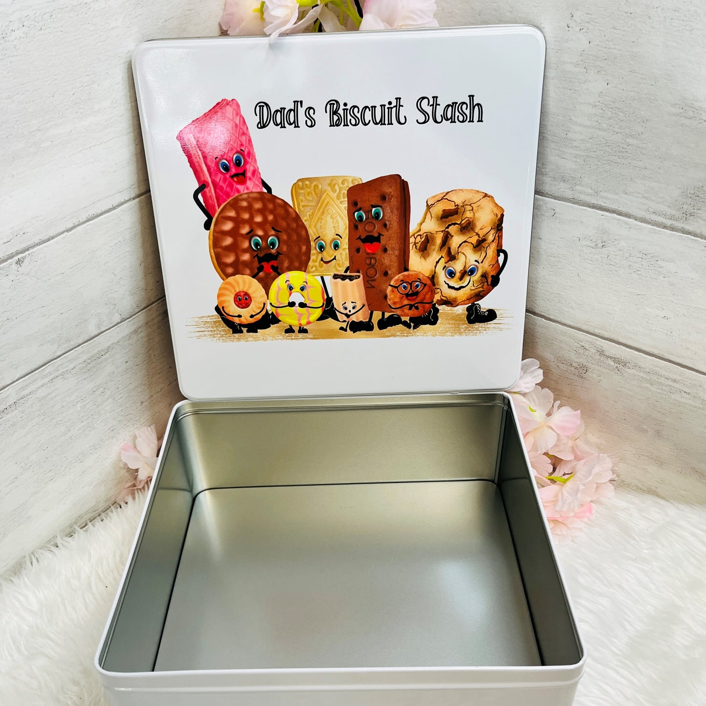 Large Personalised Biscuit Tin
