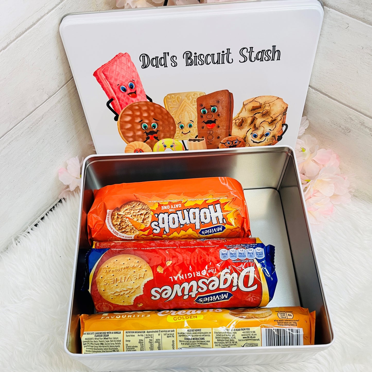 Large Personalised Biscuit Tin