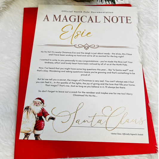 Personalised Children's letter from Santa