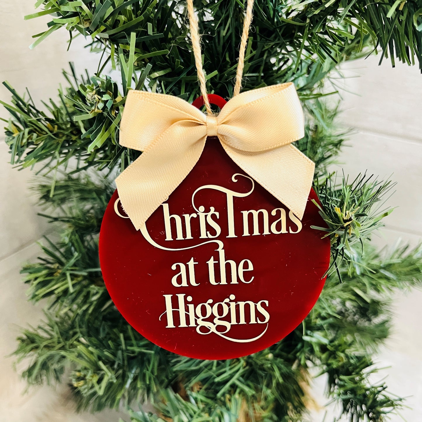 Personalised Acrylic Christmas Tree Bauble