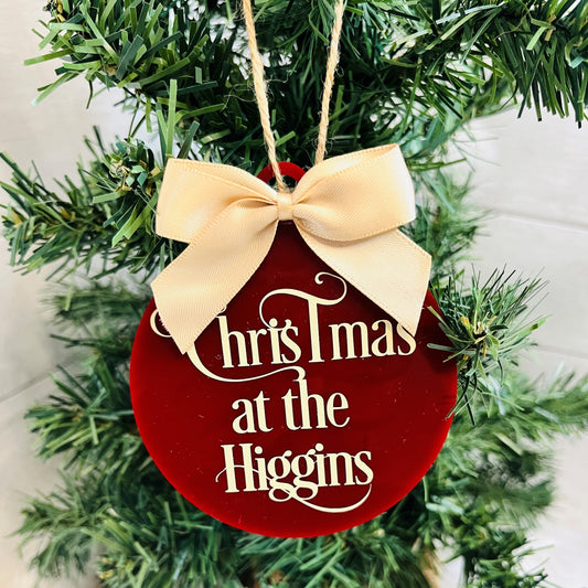 Personalised Acrylic Christmas Tree Bauble