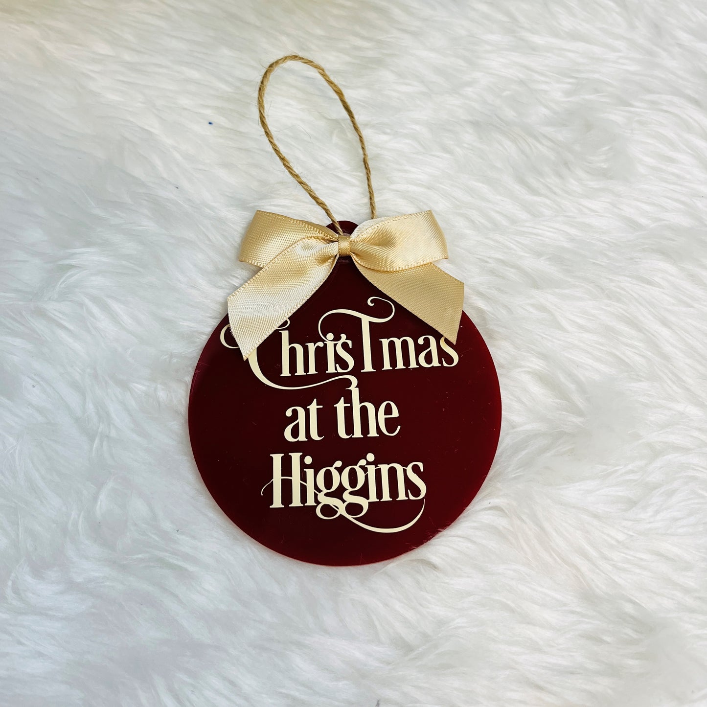Personalised Acrylic Christmas Tree Bauble