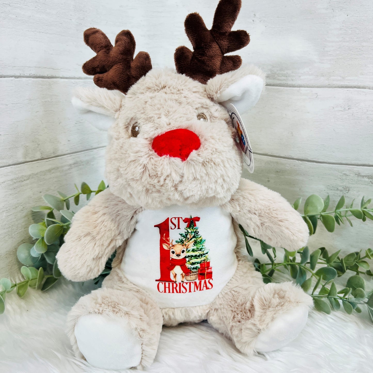 My First Christmas Reindeer Teddy