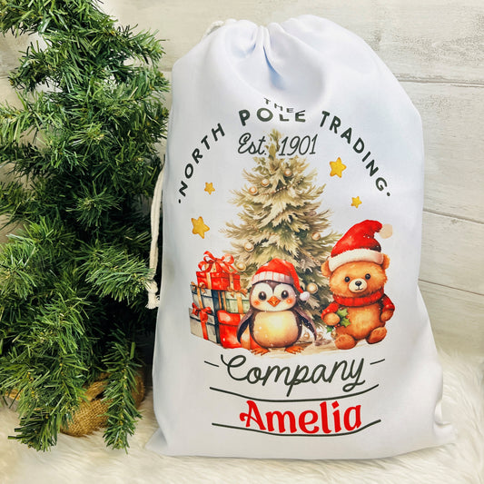 Personalised Vintage Santa Sack