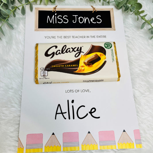 Teacher Chocolate End of term leavers gift