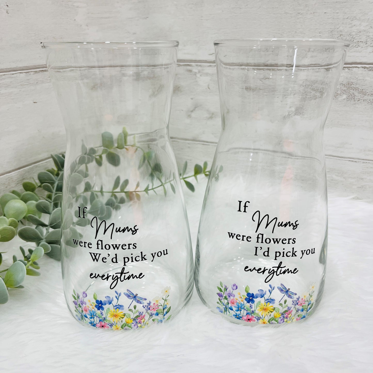 Mothers Day Vase with Spring Flowers Design