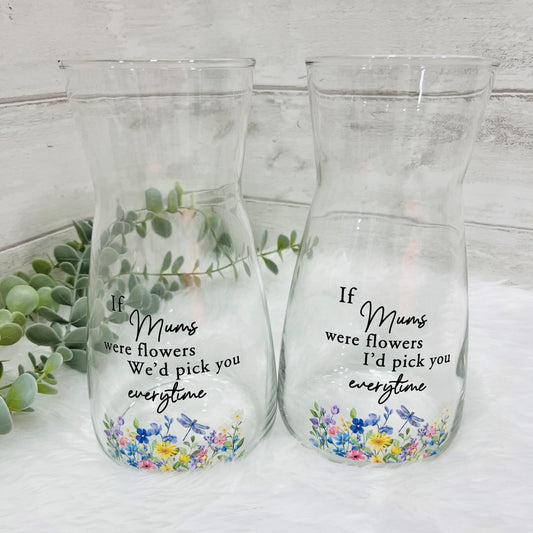 Mothers Day Vase with Spring Flowers Design