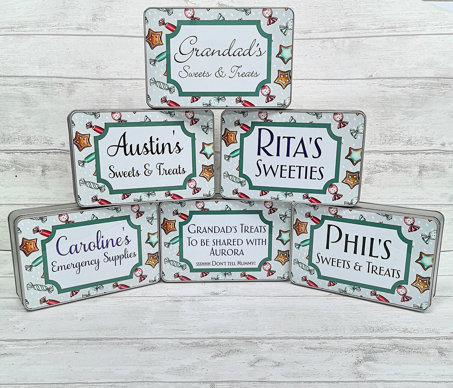 Personalised Sweet Tin, Sweet Treats, Gift for Grandparents, Fathers Day Gift