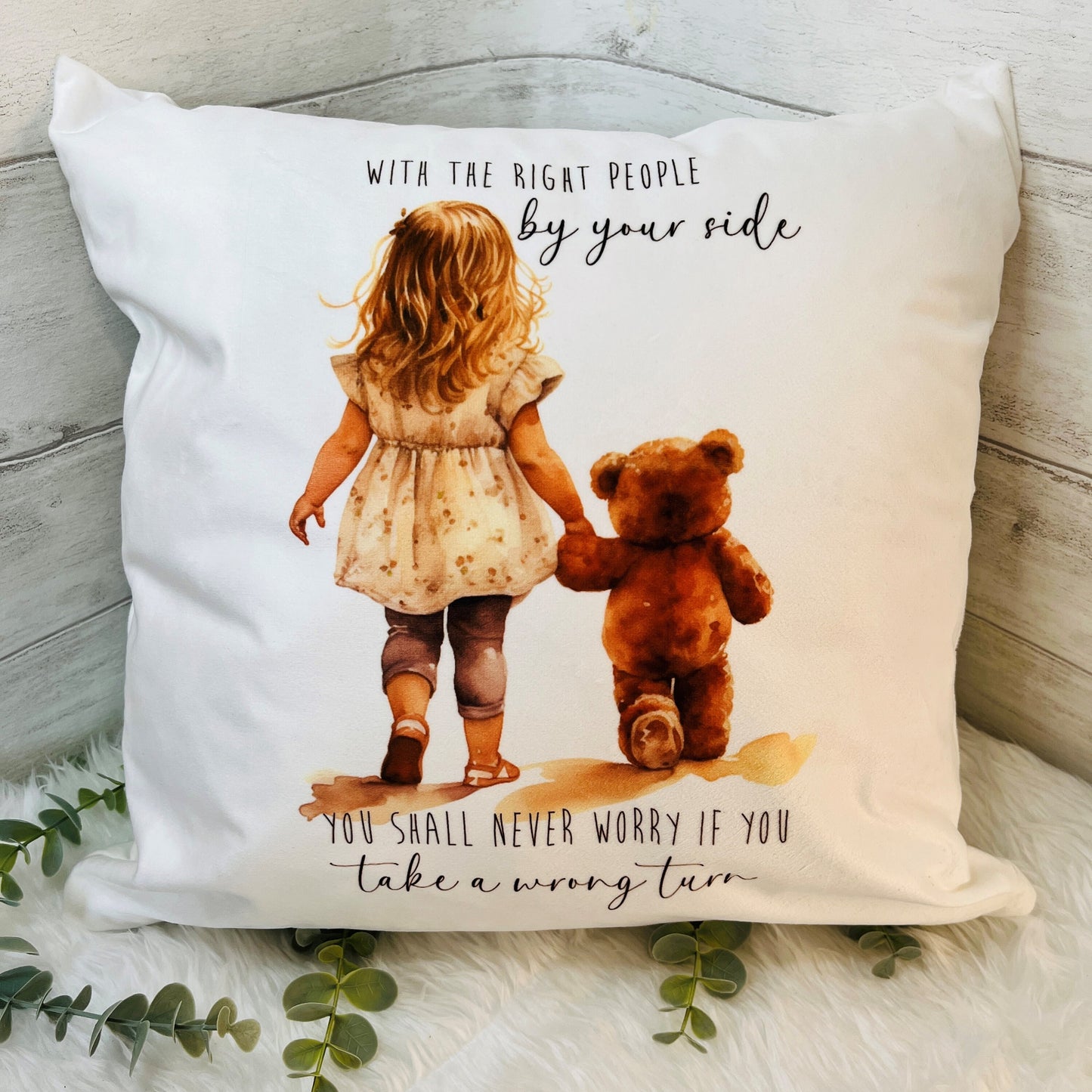 Autism Awareness cushion for children, Velvet Cushion cover with insert, Sensory Pillow